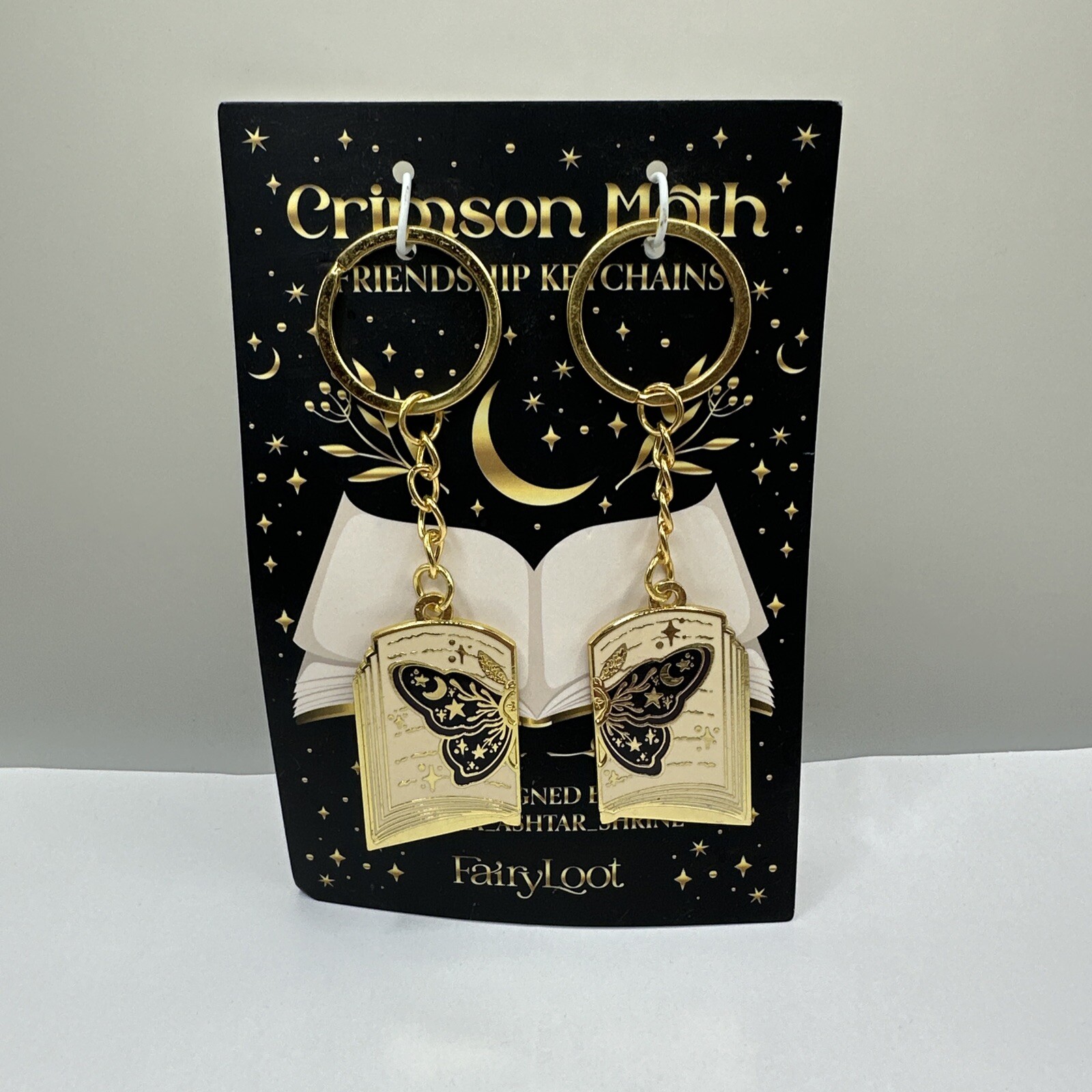 Fairyloot The Crimson Moth Layla Ashtar Shrine Friendship Keychain Set  Two Feb