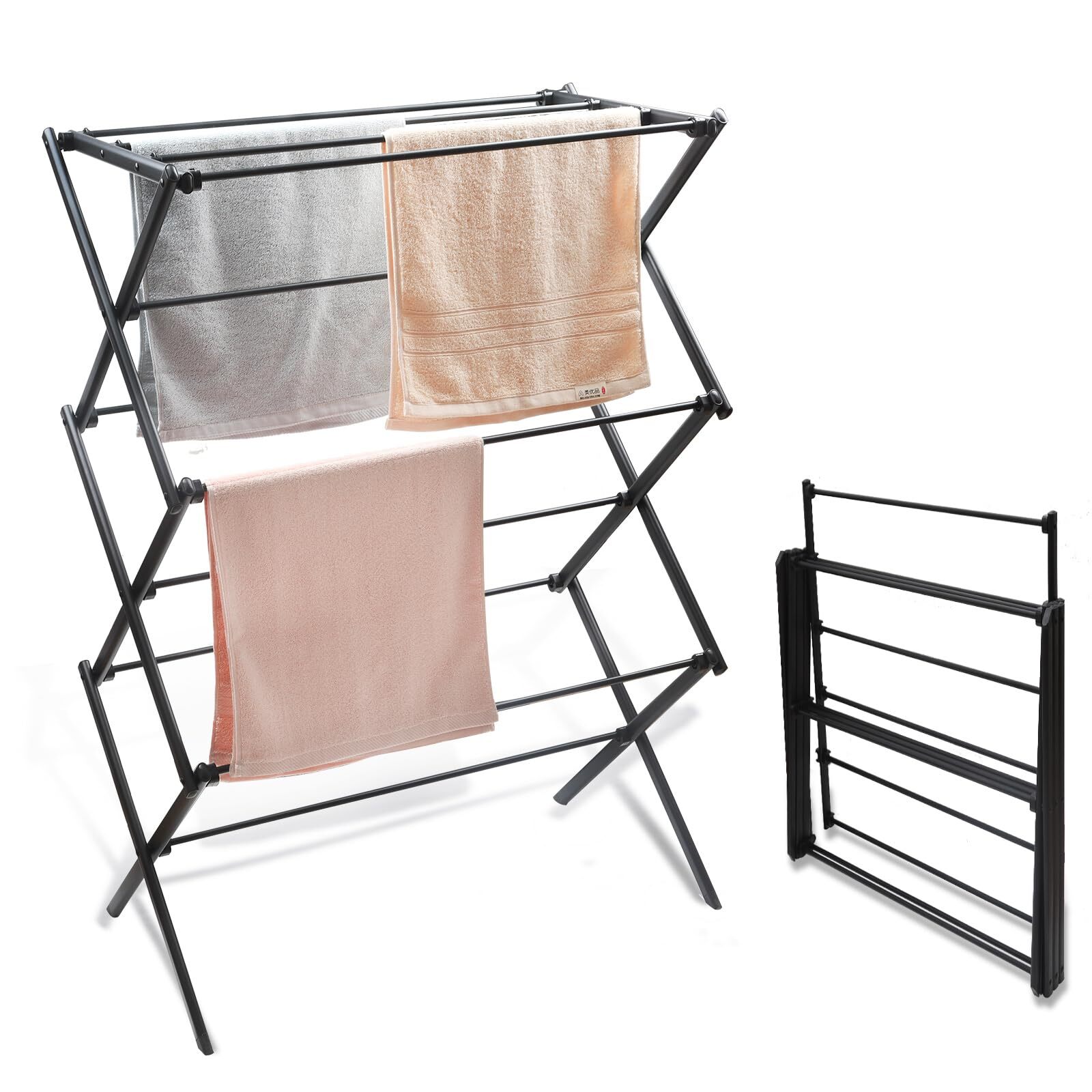 Tendedero de ropa plegable para interiores y el hogar, ideal organizar la ropa.