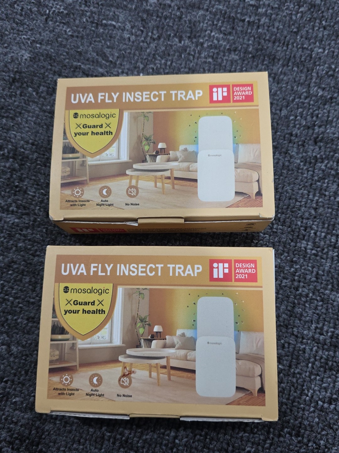 2 Pack Mosalogic Fly Insect Trap Plug-in Mosquito Killer Gnat Moth Catcher Fly