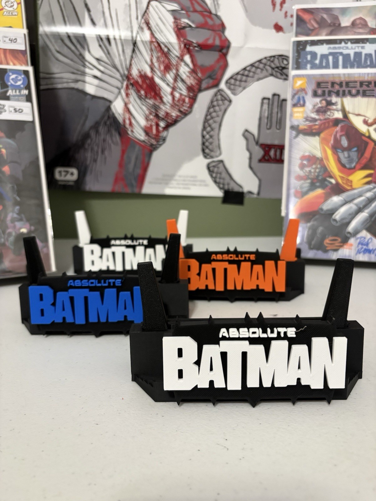 Absolute Batman Custom Stands for comic, Slabs, Tablets