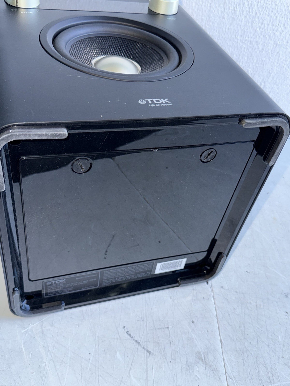 TDK TP6701BLK Life on Record Sound Cube Audio System AS IS READ!