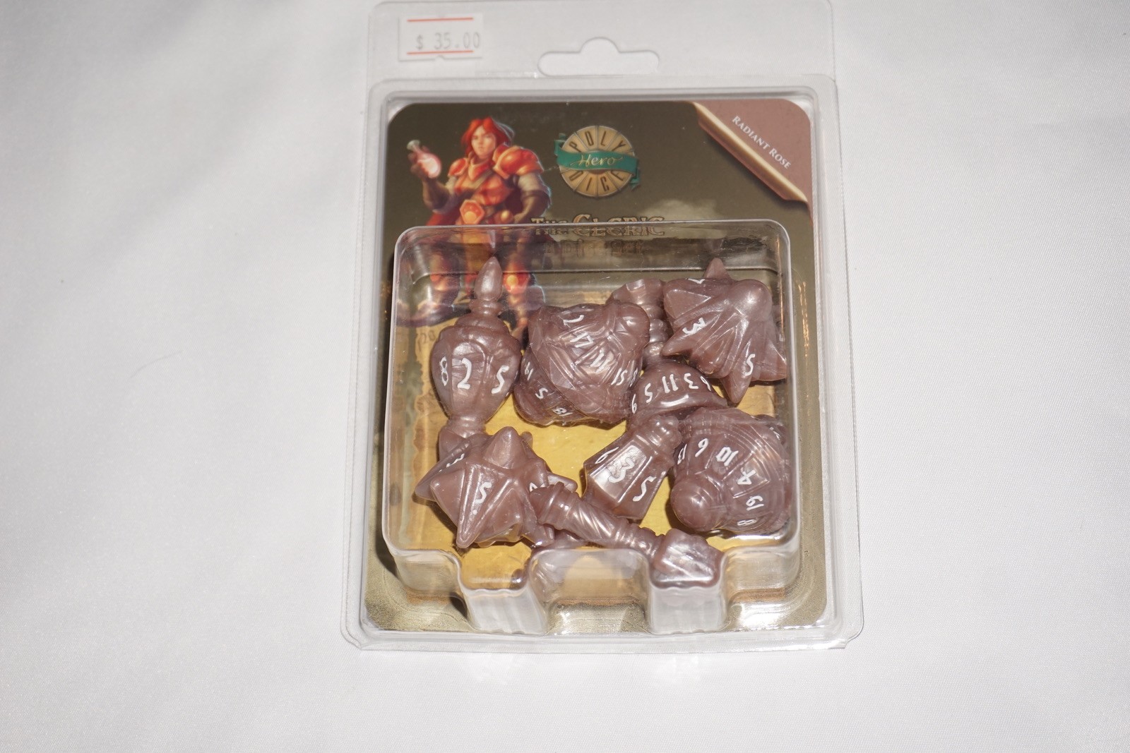 PolyHero Cleric 8 Dice Set Radiant Rose NEW Sealed