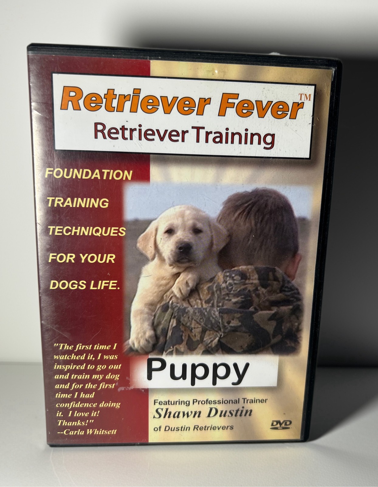 Retriever Fever Puppy DVD Shawn Dustin Retriever Training Gun Dog Hunting 2003