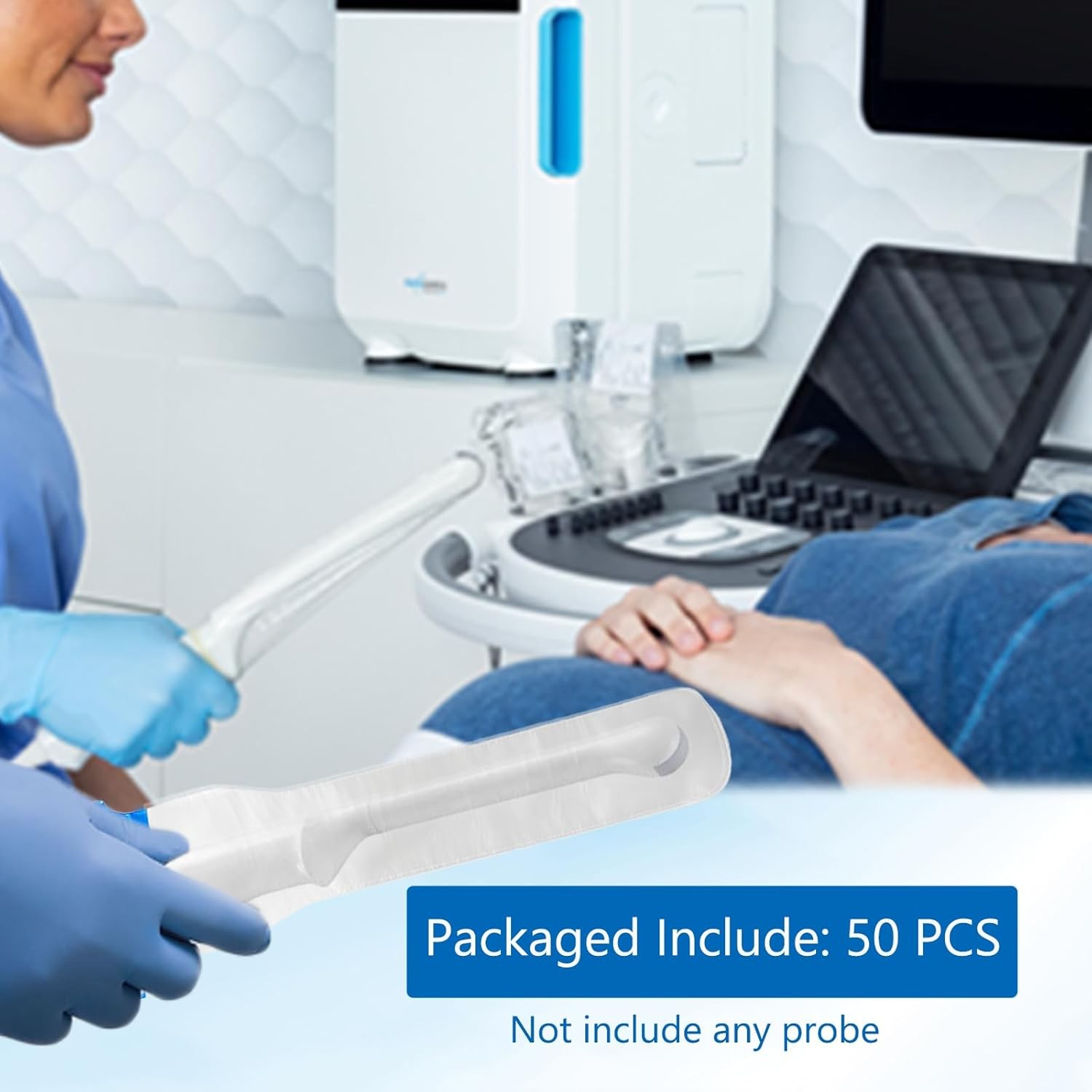 Ultrasound Probe Cover - Endocavity Transducer Cover Latex Free Non Sterile Disp