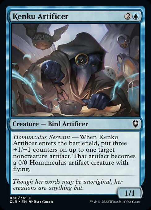 MTG Baldur's Gate C Kenku Artificer #080 PLAYSET 4x x4
