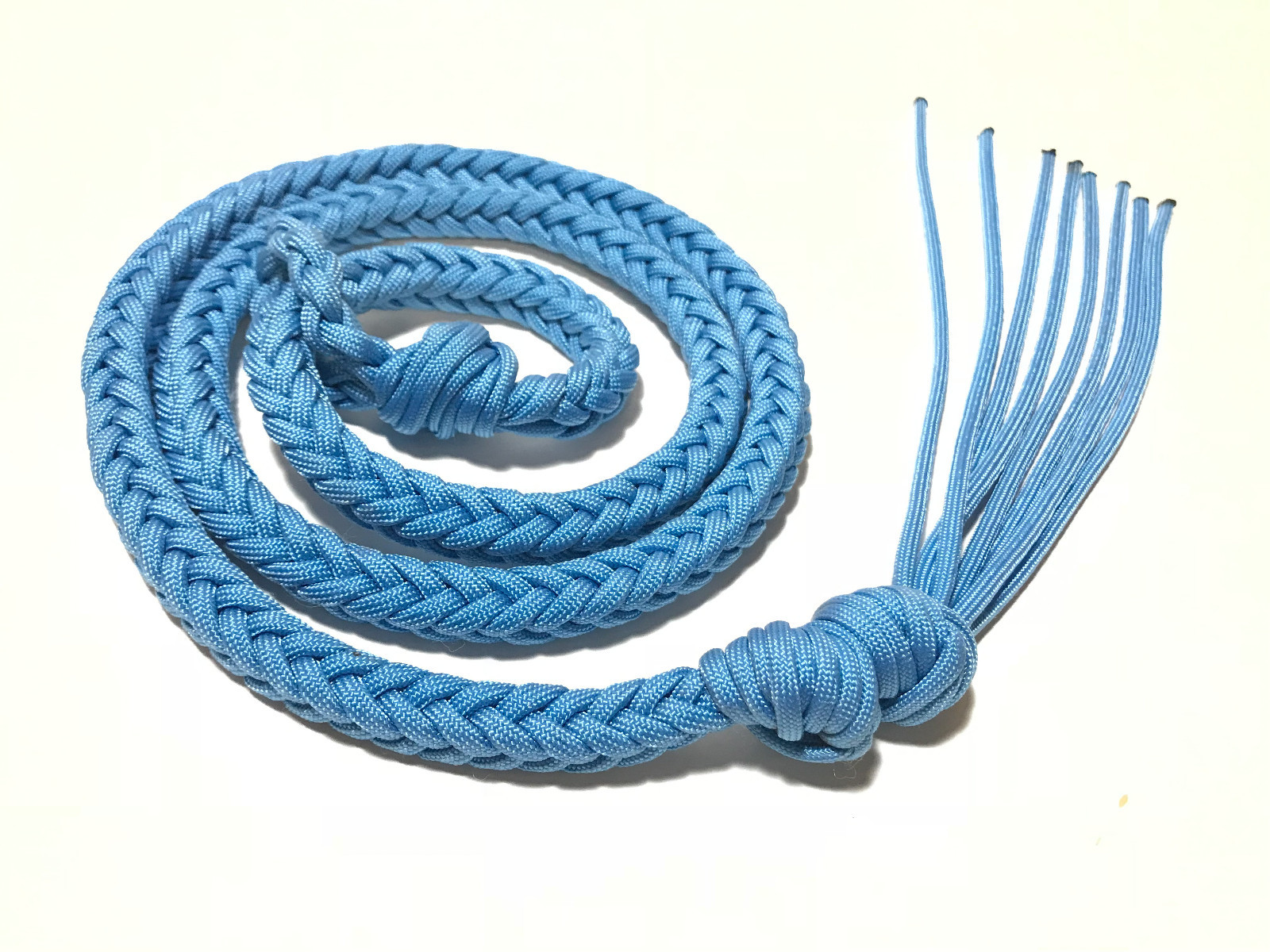 light blue over and under whip barrel racing tack