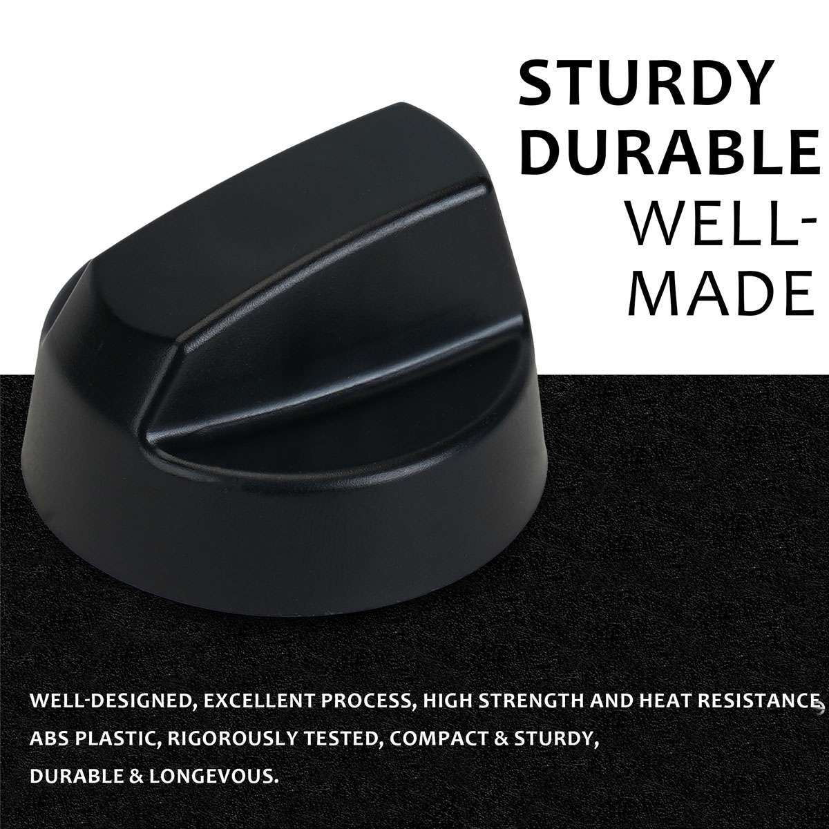 4Pack Stove Top Control Knobs Set Cooktop Top Burner Control Knob Replacement