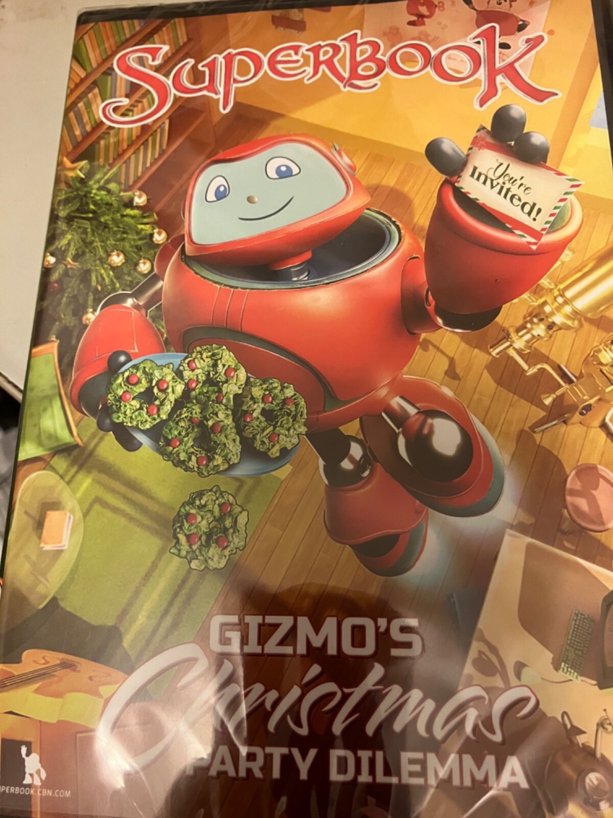Superbook Gizmo's Christmas Party Dilemma (DVD) By CBN in Hard Plastic Case (G)