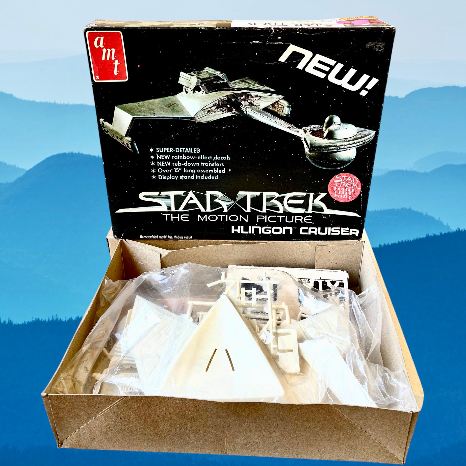 Star Trek The Motion Picture Klingon Cruiser Model Kit Vintage 1979 AMT Open Box