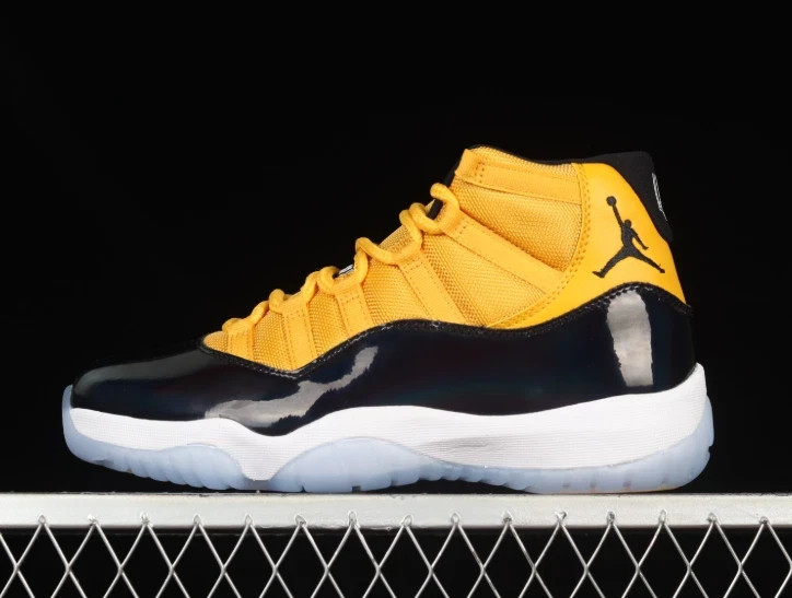 NEW Jordan 11 Retro Black Yellow White CT8012-118 Size US 7-12 for Men