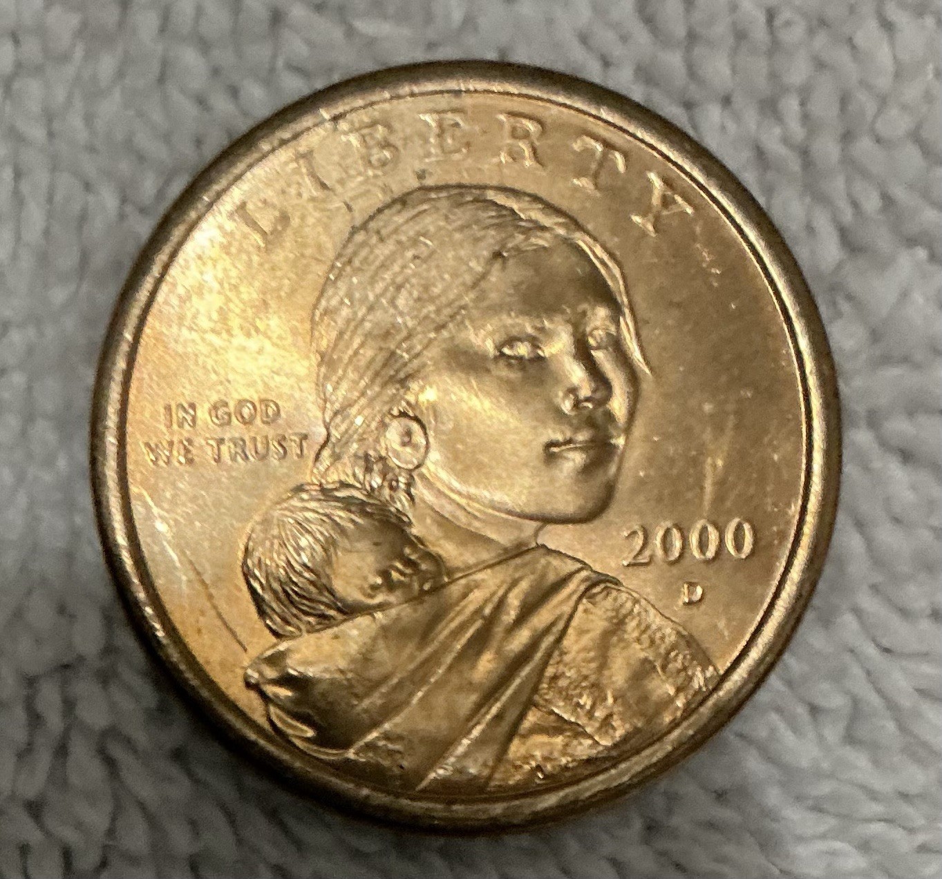 2000 D Sacagawea Dollar Native American Uncirculated Beautiful $1