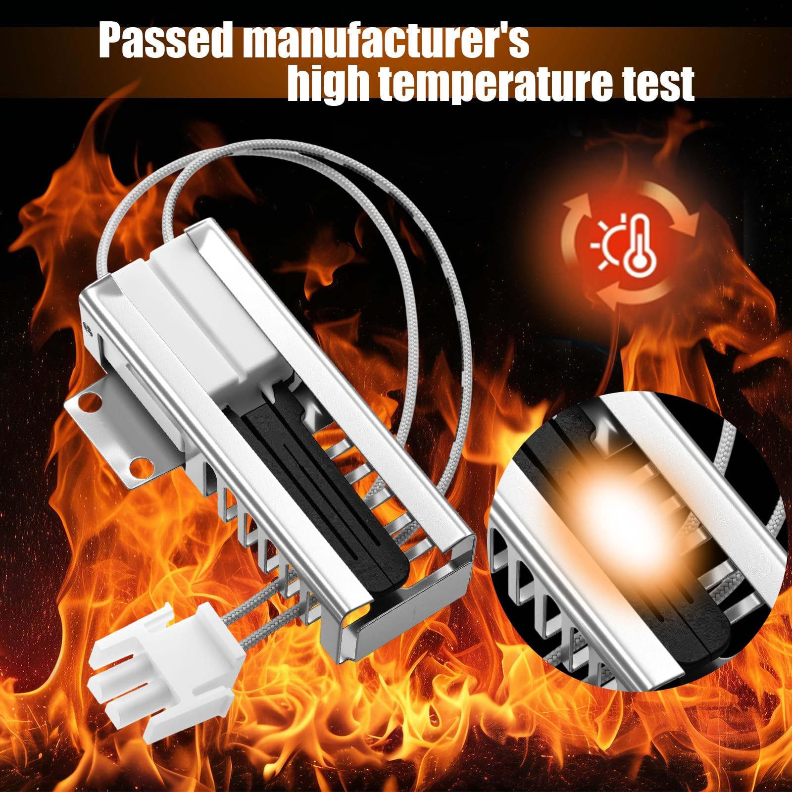 Copkim Gas Range Oven Ignitor Replacement Temperature Sensor...