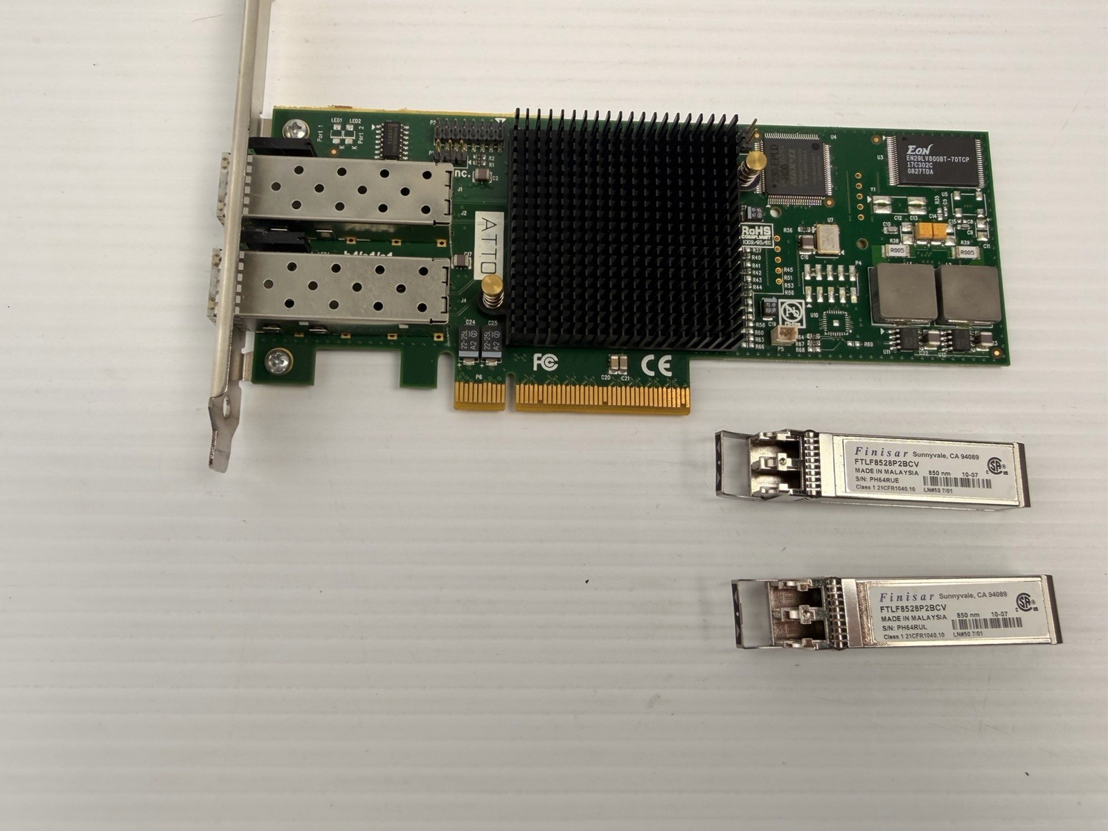 ATTO FC-82EN Dual Channel Bus Adapter - Green