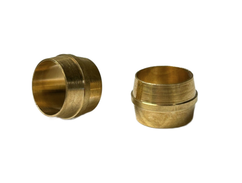 1/2" D.O.T. Air Brake Brass Sleeve Fitting for NTA Nylon Tubing (QTY 10)
