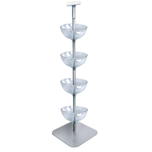 Azar Displays Four-Tiered 12" Bowl Floor Display