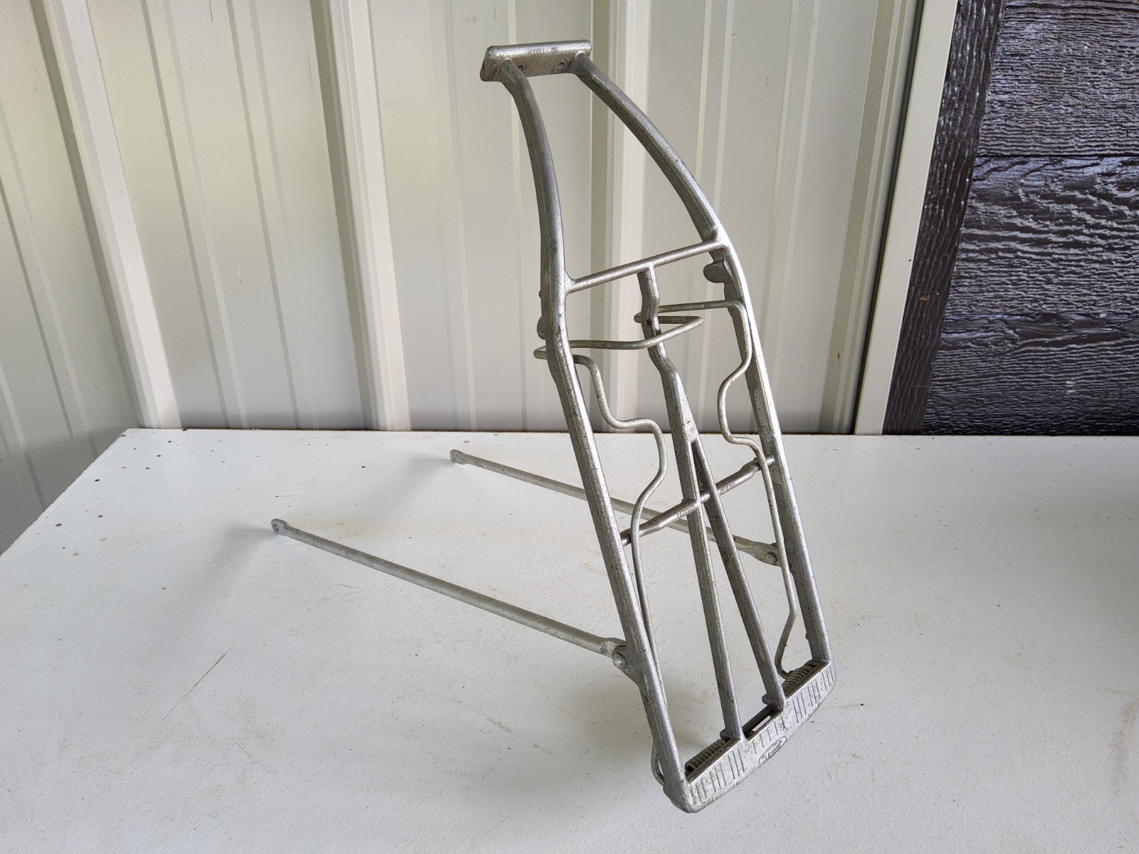Vintage Showa Schwinn 70’s 15" Rear Bike Rack Spring Clamp Lightweight Aluminum