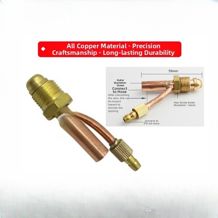 Copper Front Fitting for WP 26 Welding Torch Split Upper End 59mm Long