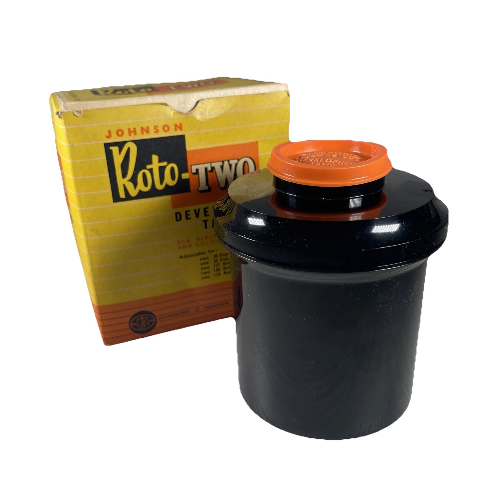 Johnson Roto Two Developing Tank 35mm Film Dark Room Vintage Photography