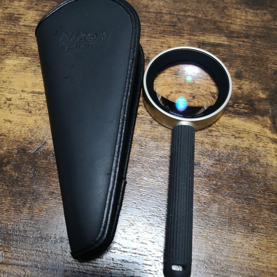 Nikon Magnifying Glass High Grade Loupe 20D AS 5X Handheld Magnifier & Case NEW