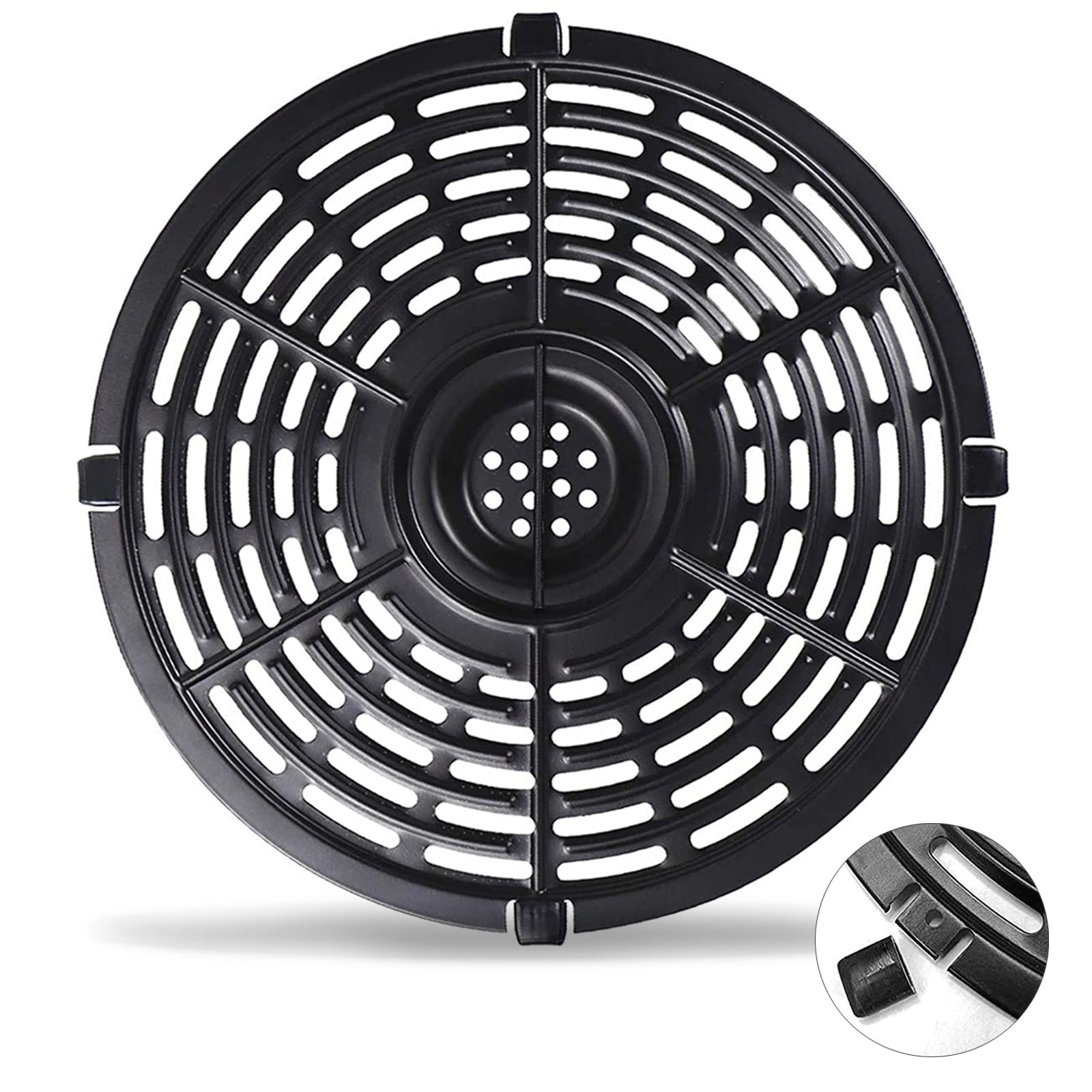 Air Fryer Replacement Parts for Chefman TurboFry 3.6QT 3.7QT Round, Black