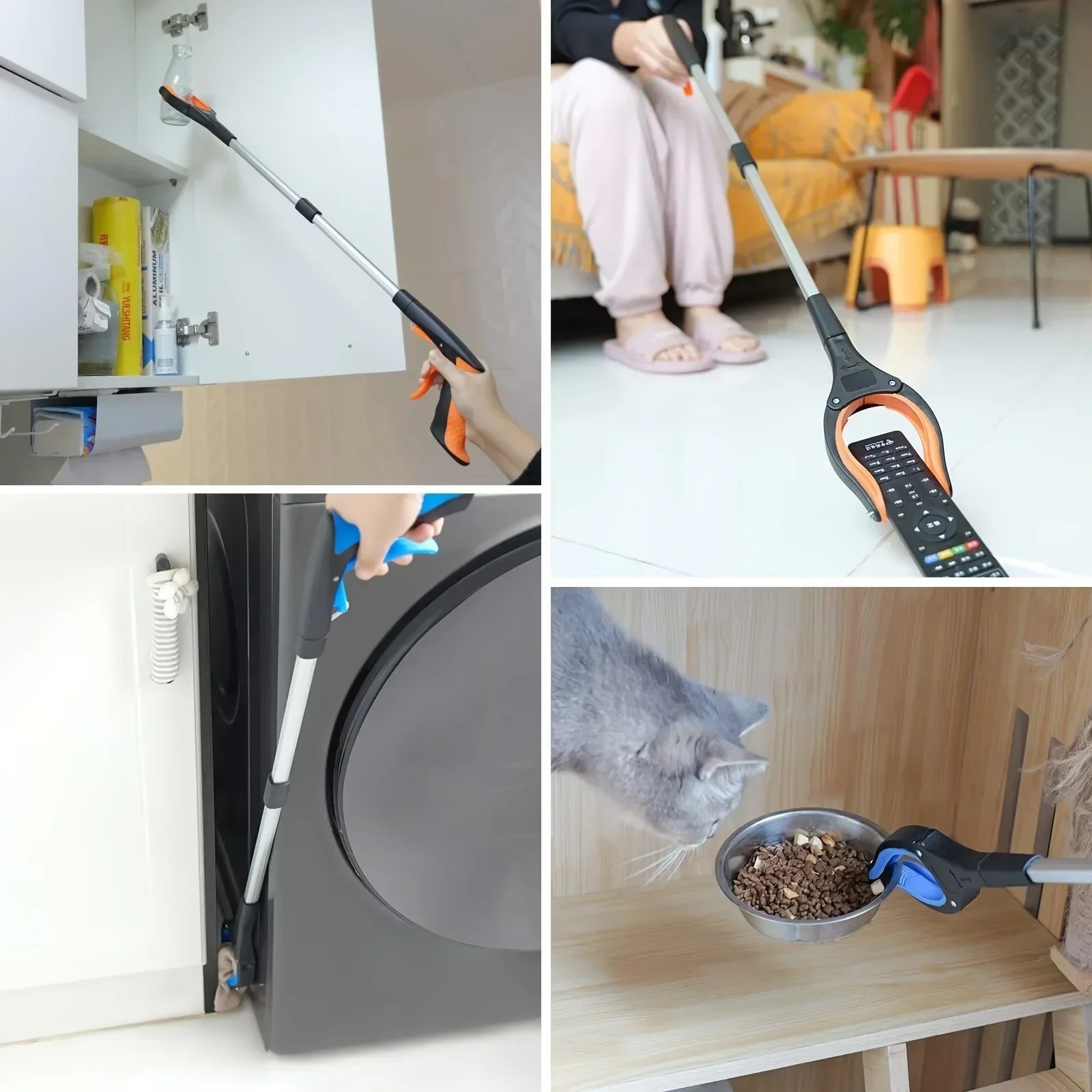 Foldable Gripper Extender Hand Tools Litter Picker Collapsible Garbage Grabber