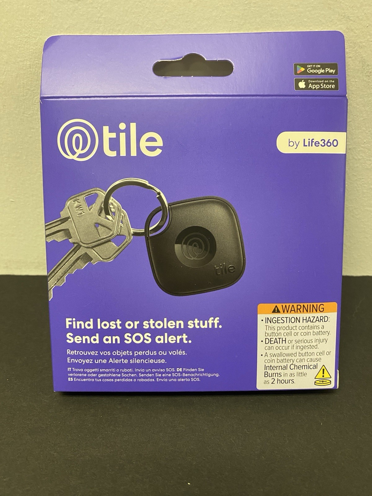 Life360 Tile Mate: Bluetooth Tracker for Apple iOS & Android, New