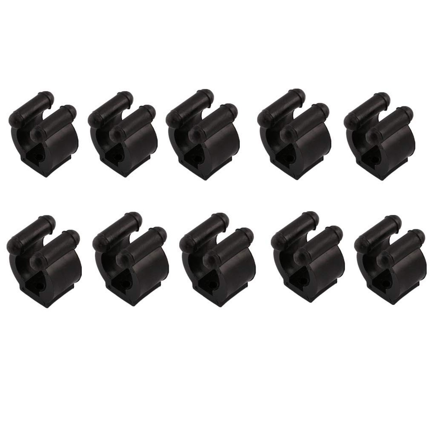 10-Piece Billiards Snooker Cue Clips & Clamps - Fishing Rod Clip Holder for P...