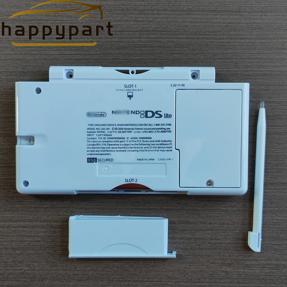 Full Replacement Housing Shell Screen Lens For Nintendo DS Lite NDSL White US