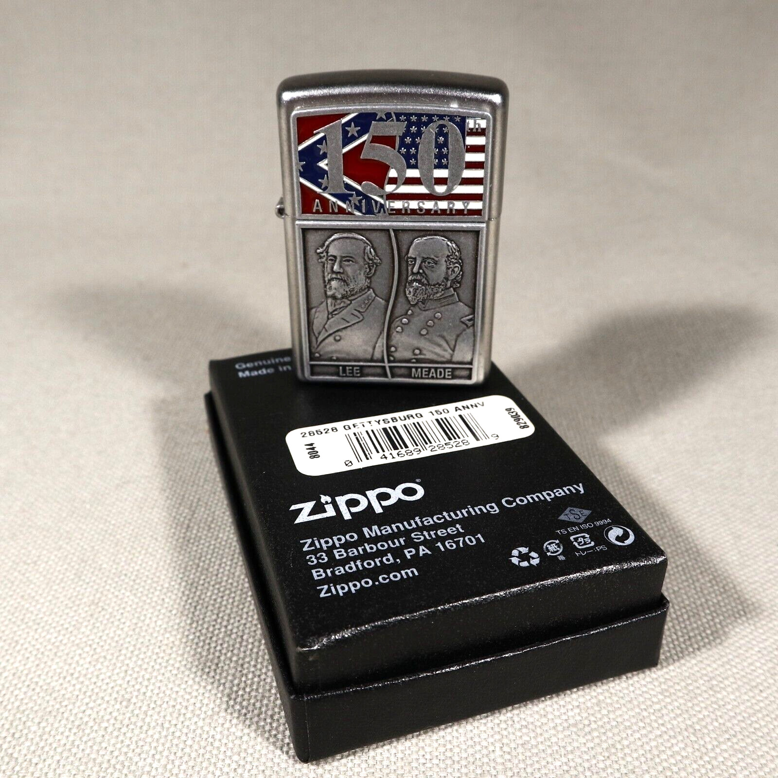 Gettysburg 150th Annv. Zippo Lee/Meade 7872 of 10000  2013