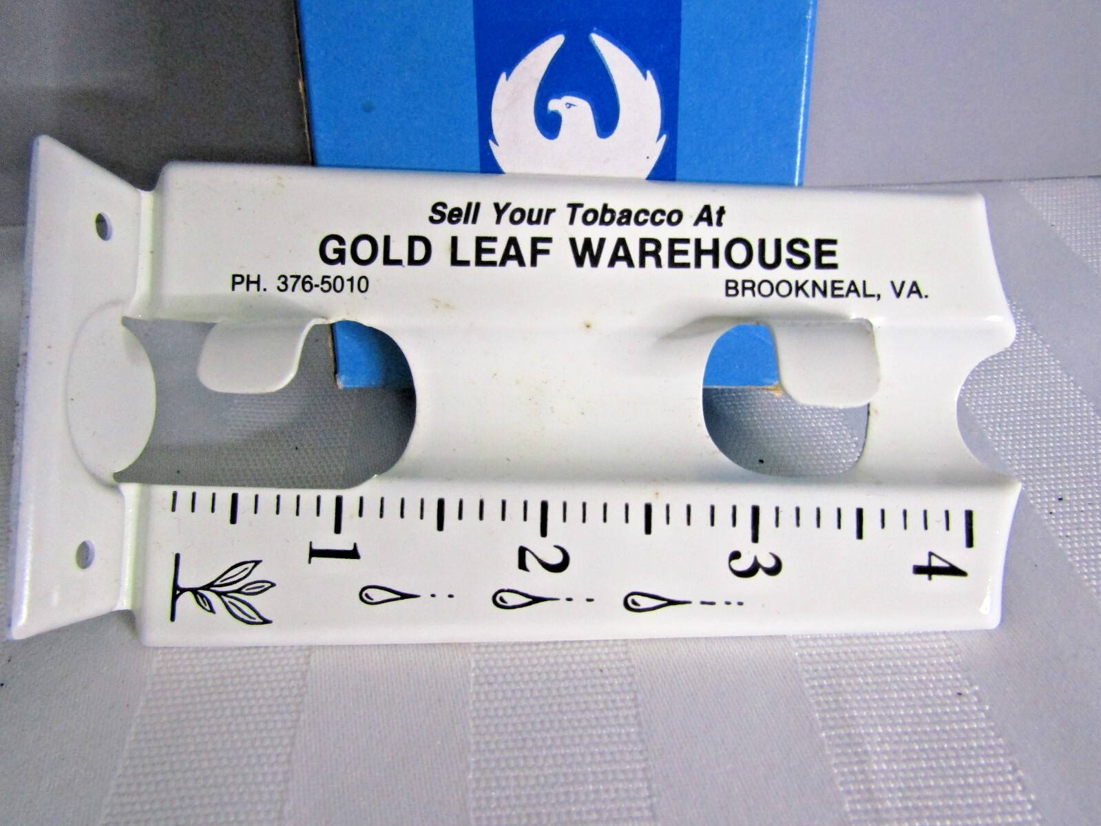 Tobacco Warehouse Advertising Rain Gauge Brookneal, VA Unuse (missing tube)