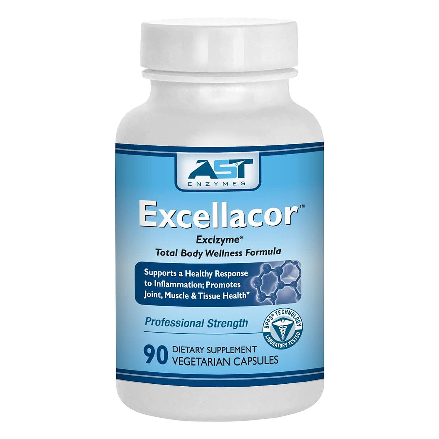 AST Enzymes Excellacor Excizyme Total Body Wellness Formula,90 Veg Caps