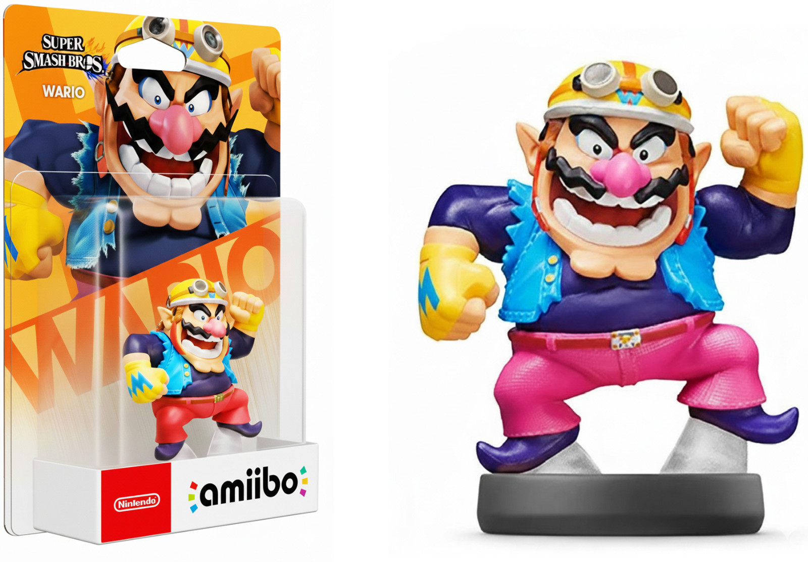 Wario Amiibo Super Smash Bros. Series Nintendo Switch Wii U Official Authentic