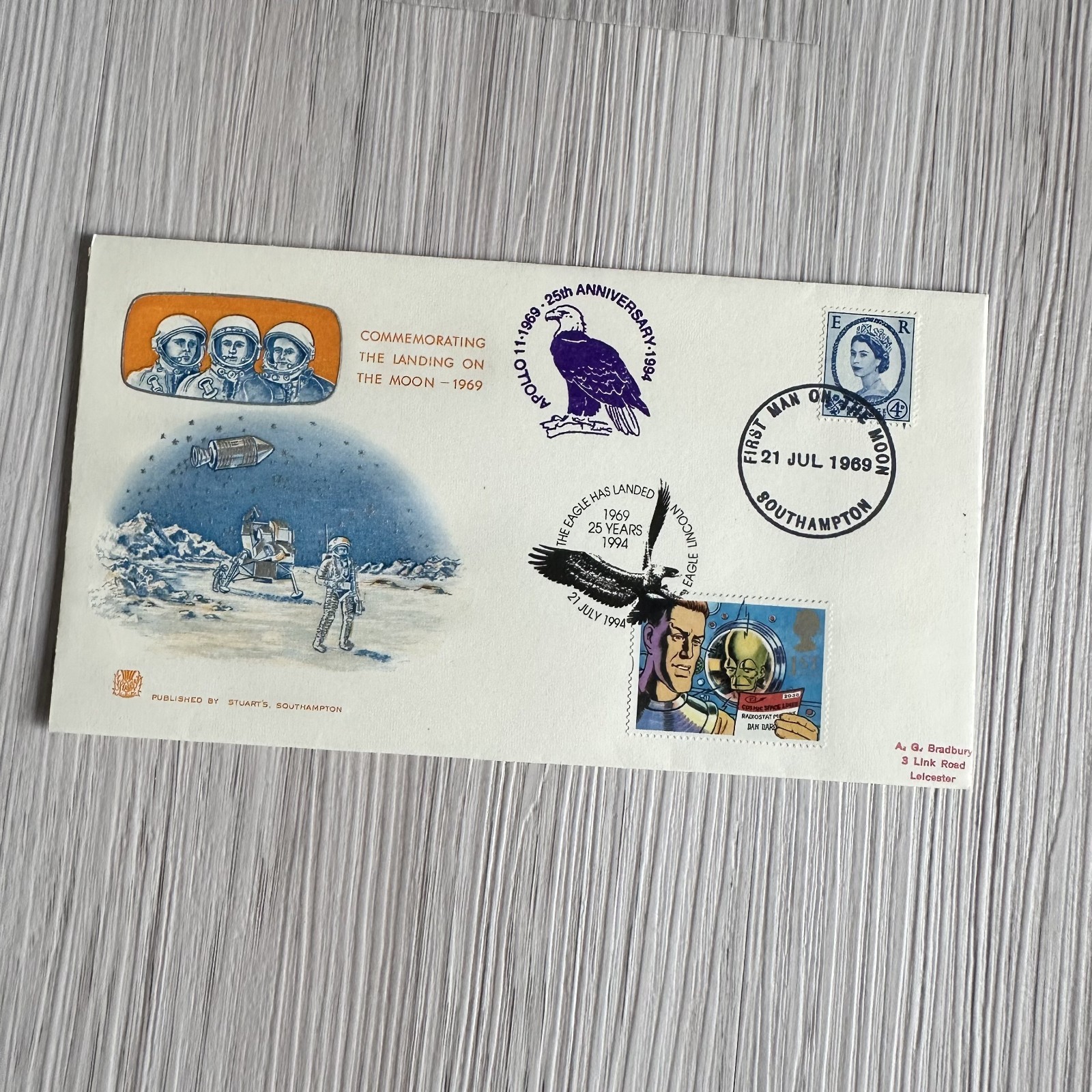 Rare FDC Commemorative Apollo 11 25TH ANNIVERSARY 1994 Collectable