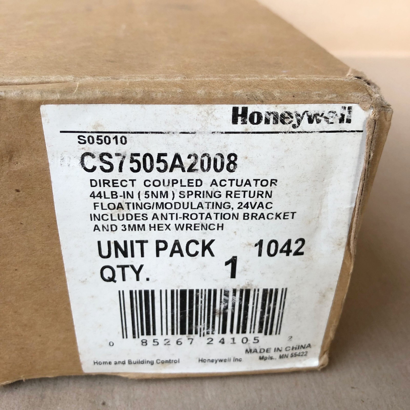 HONEYWELL CS7505A2008 DIRECT COUPLED ACUTATOR