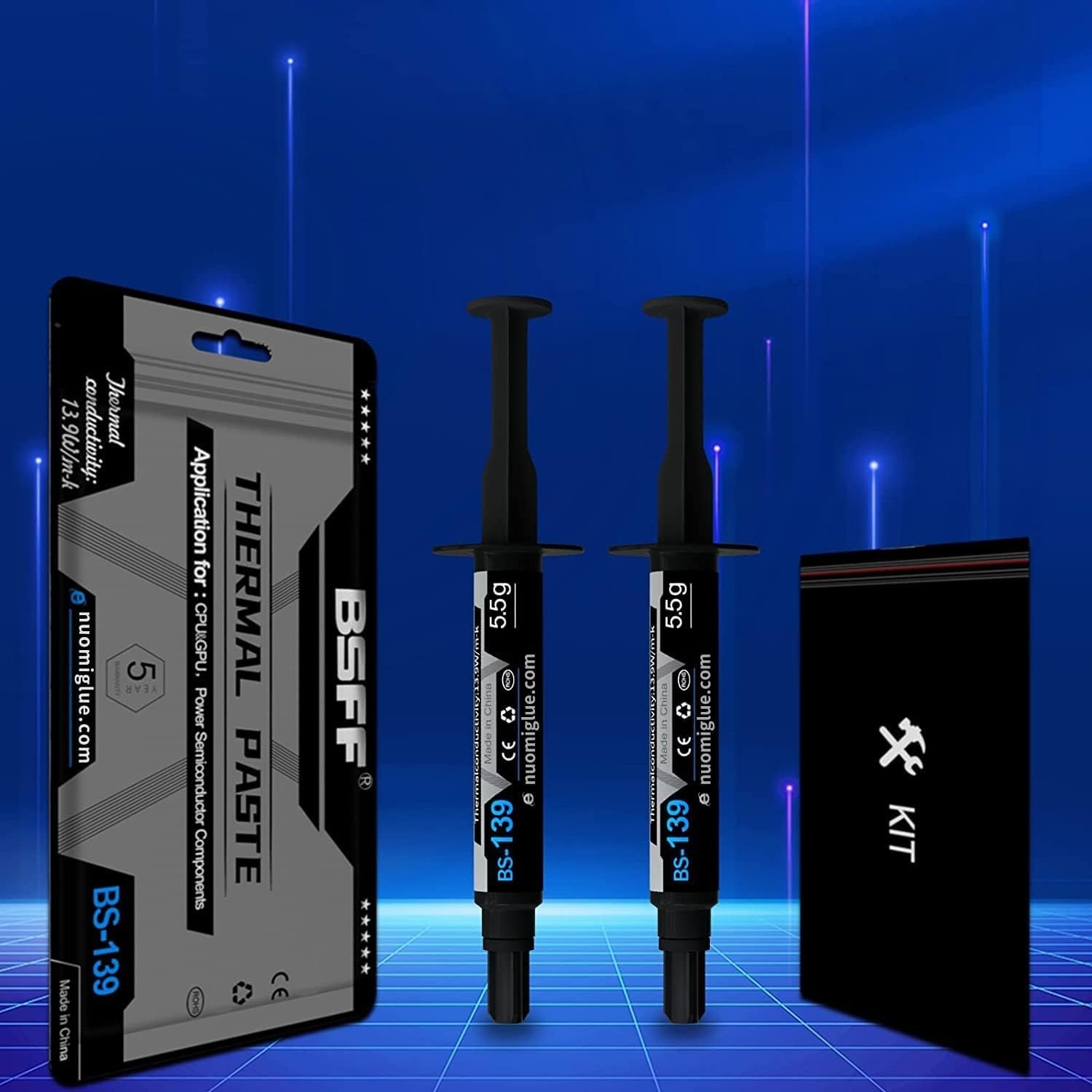 Thermal Paste, 11g with Toolkit CPU Paste Thermal Compound Paste Heatsink for...