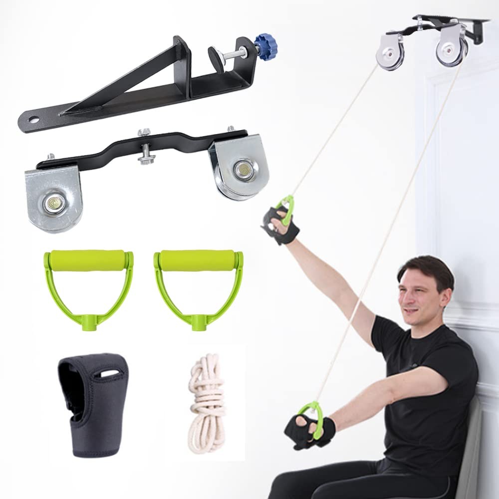 Shoulder Arm Pulley System Set - Over Door Rehab Stretching Exerciser for Hom...