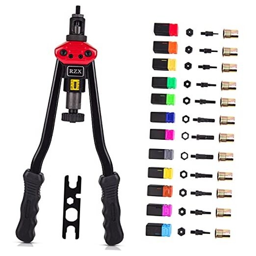16" RIVET NUT TOOL Hand Blind Riveter,RIVNUT Riveting Tools with 17" RIVET GUN
