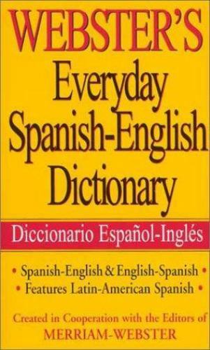 Webster's Everyday Spanish-English Dictionary (Spanish Edition) - GOOD