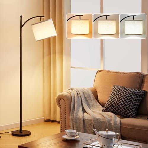 60" Floor Lamps for Living Room with 3 Color 60 inches Beige & Black