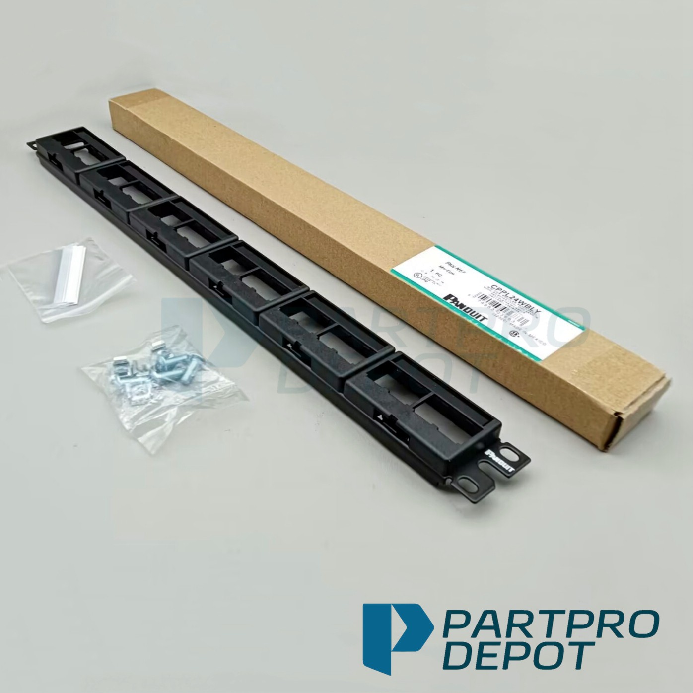 New For Panduit CPPL24WBLY MINI-COM MODULAR PATCH PANEL 24 PORT