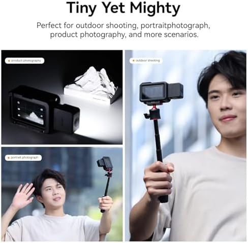 Mini vlogging led light action camera video fill lighting magnetic mount