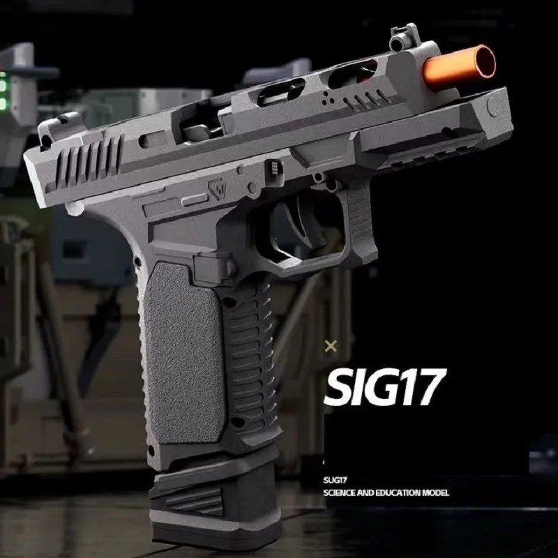 SIG17 Soft Bullet Toy Gun Pistol Blowback Shell Eject Action Realistic Black