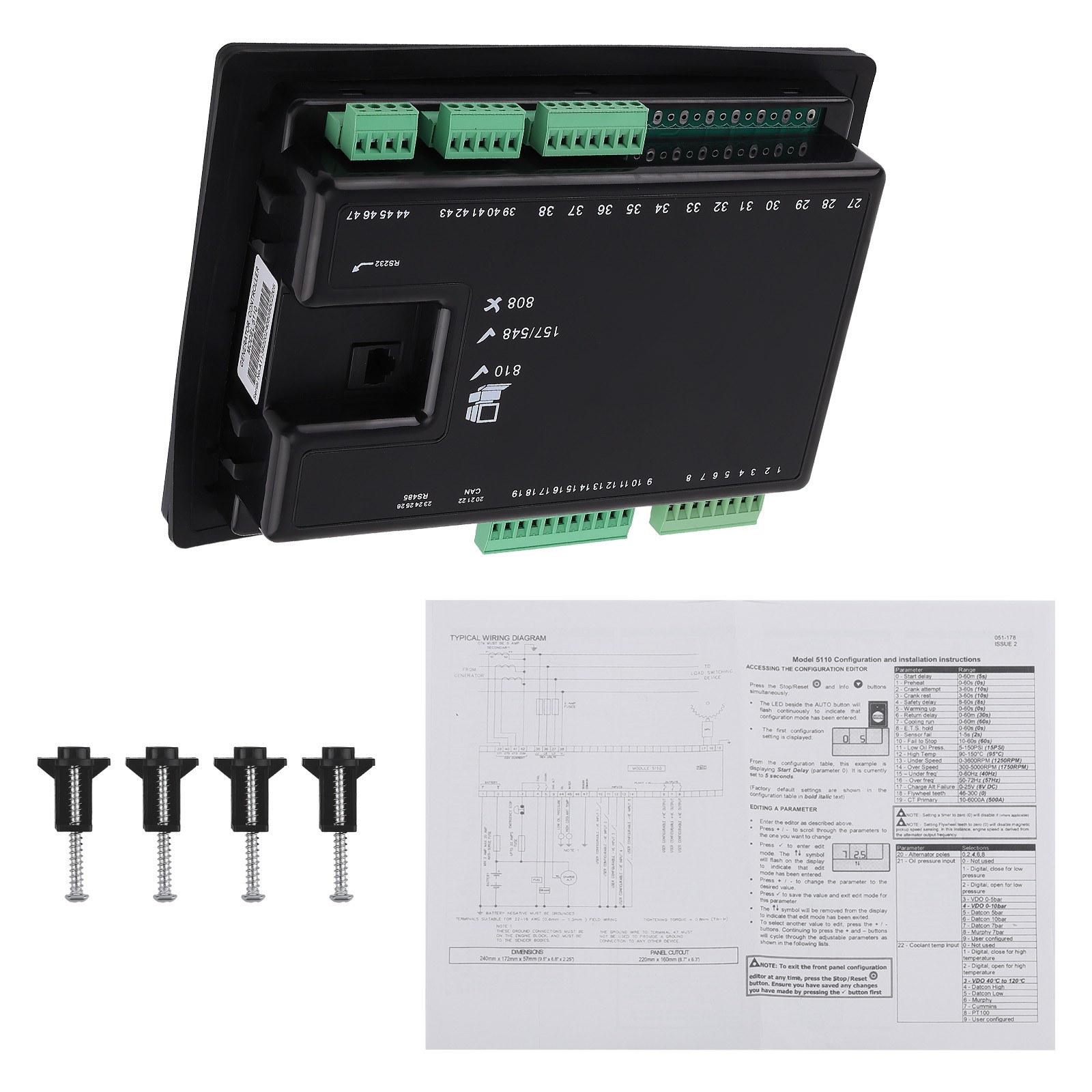 Generator Electronic Controller Control Module fit for Automatic start DSE5110