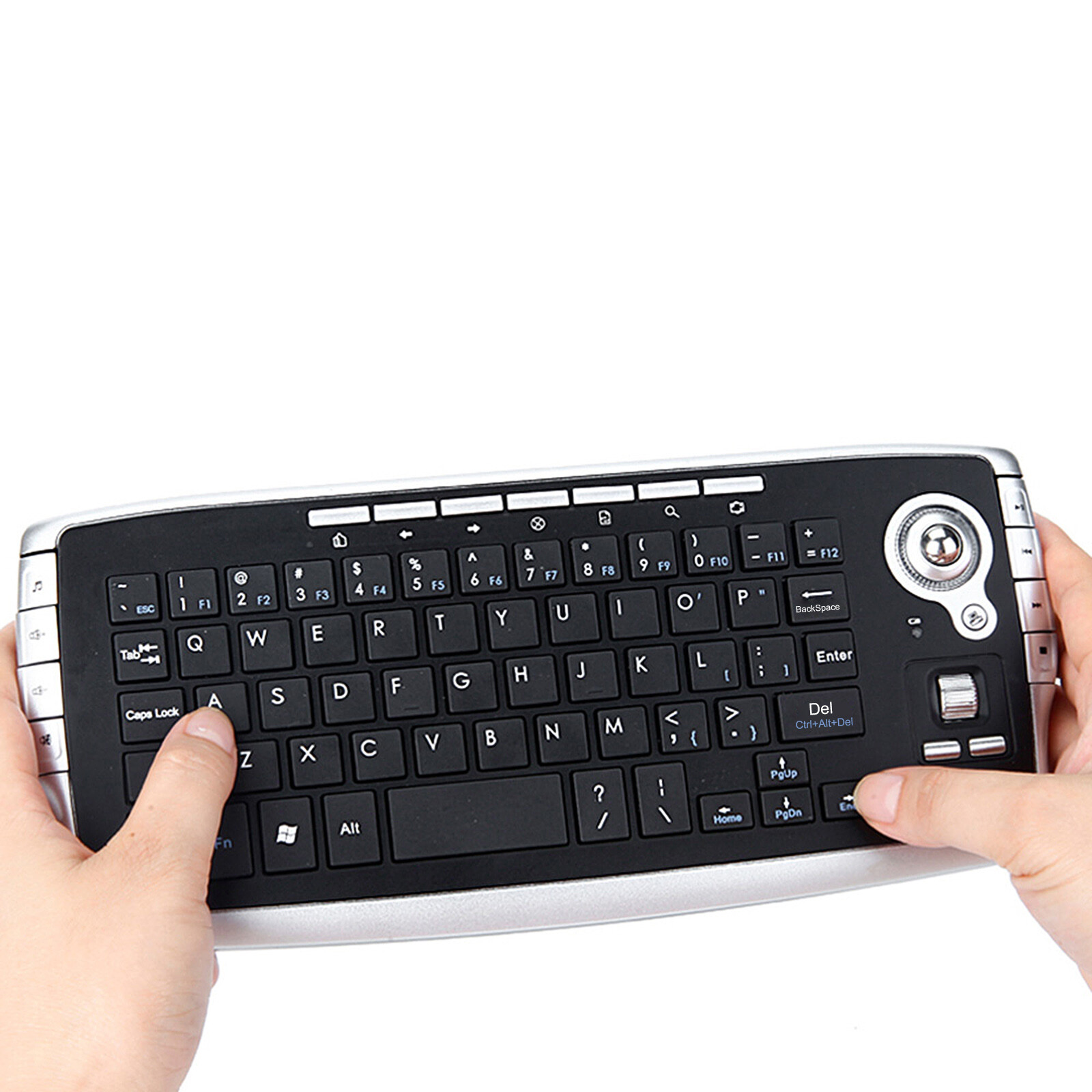2.4GHz Keyboard w/ Trackball Scroll Wheel PC A6M7