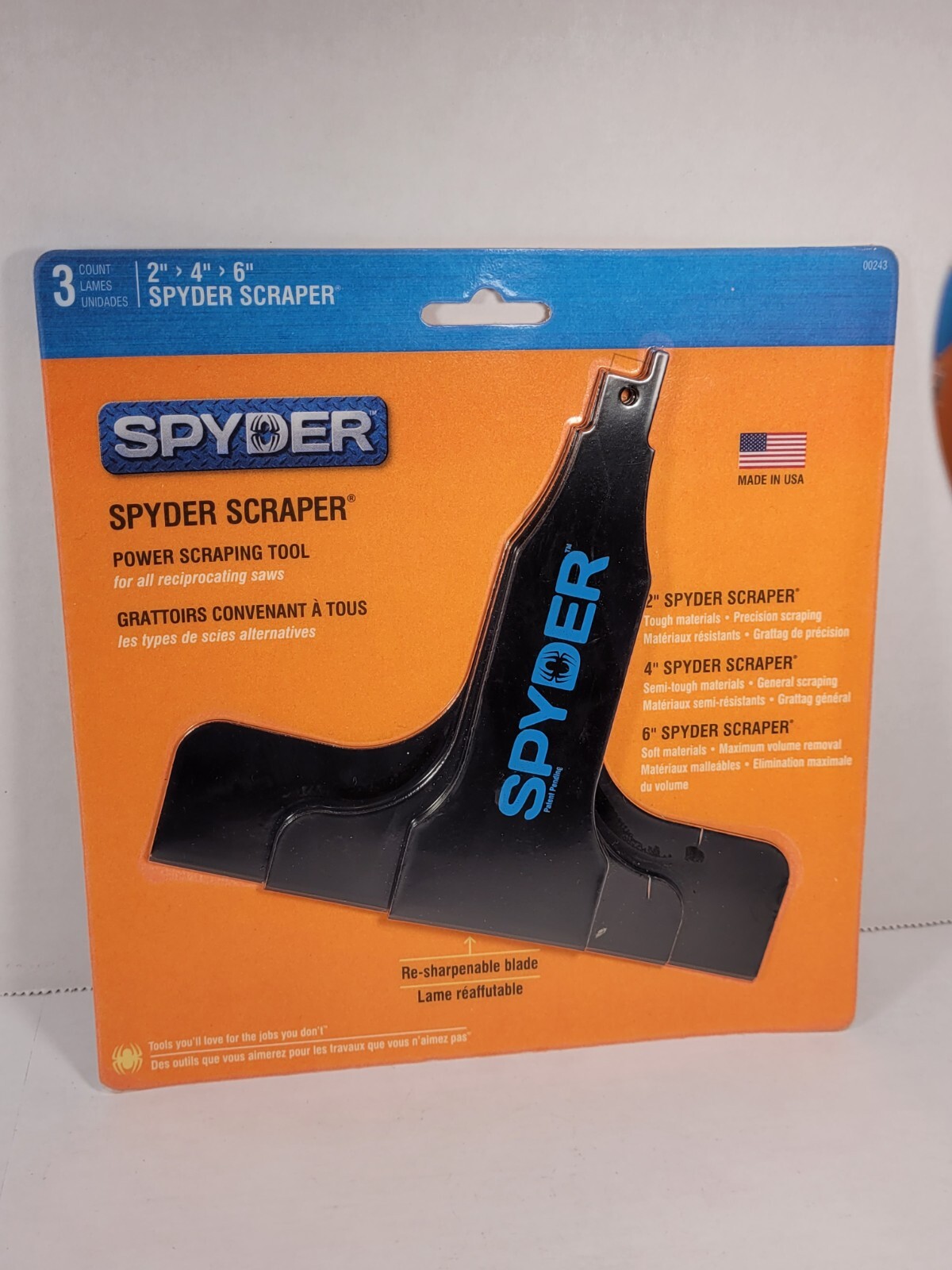 Spyder Scraper 3 Count Set 2”, 4”, 6” Spyder Scrapers. I-8986