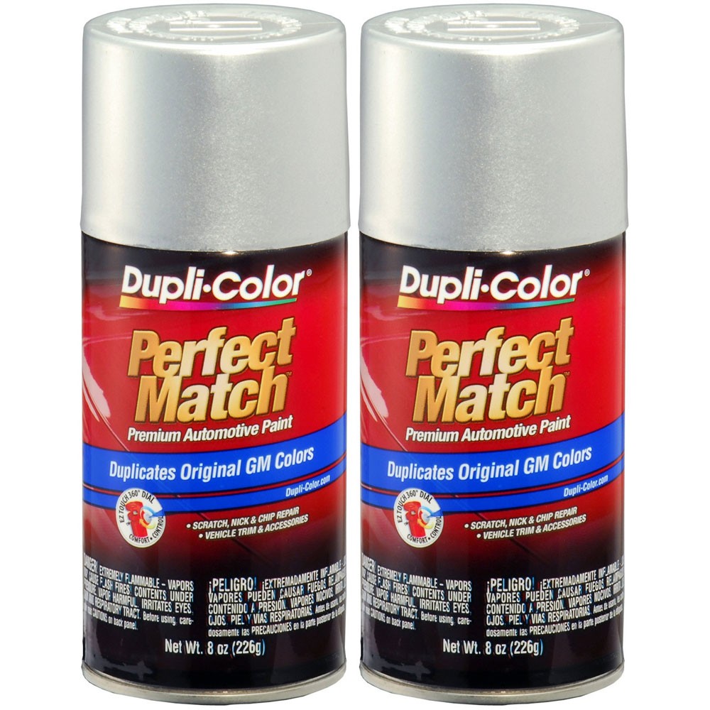 Duplicolor BGM0501 (2-Pack), Aerosol Paint for GM WA519F, Metallic Galaxy Silver
