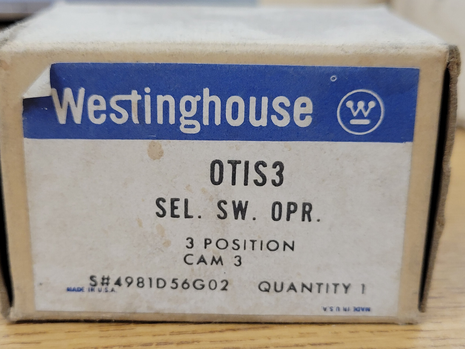 Westinghouse 0TIS3 Selector Switch Operator
