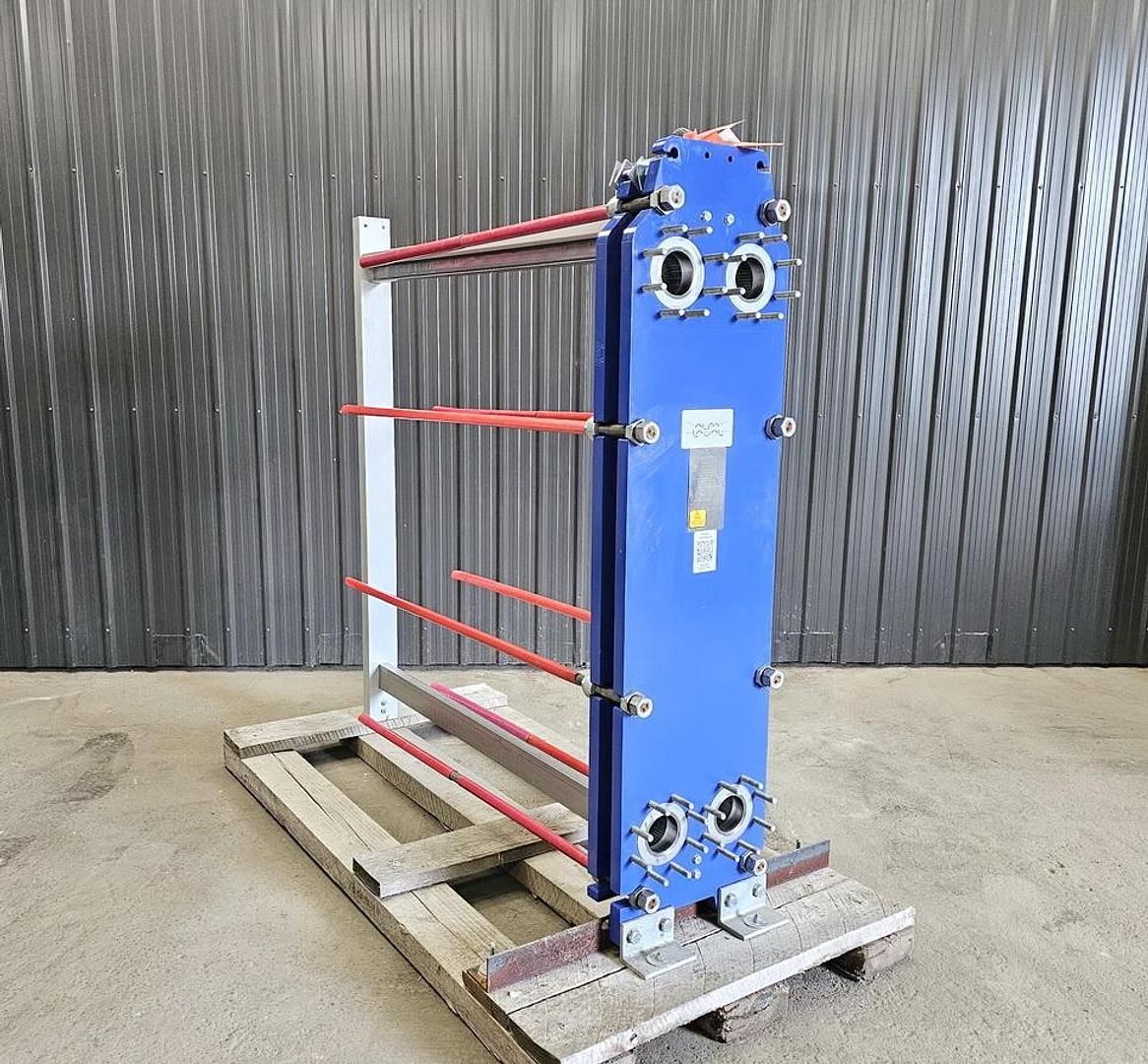 USED ALFA LAVAL PLATE HEAT EXCHANGER, STAINLESS STEEL