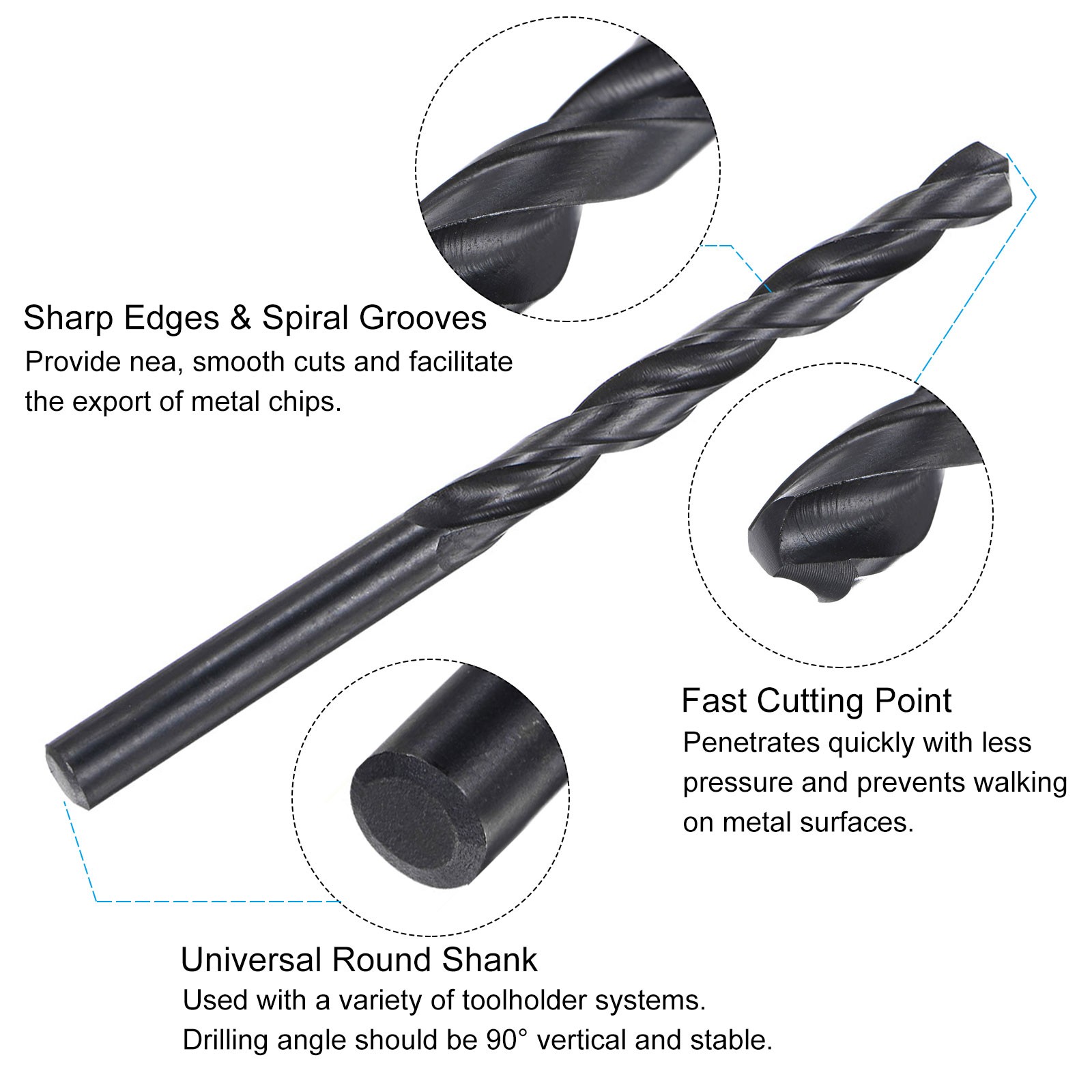 Tap Drill Bit Set 5/16-36 UNS Thread Tap 9/32" Black Oxide Twist Drill Bit