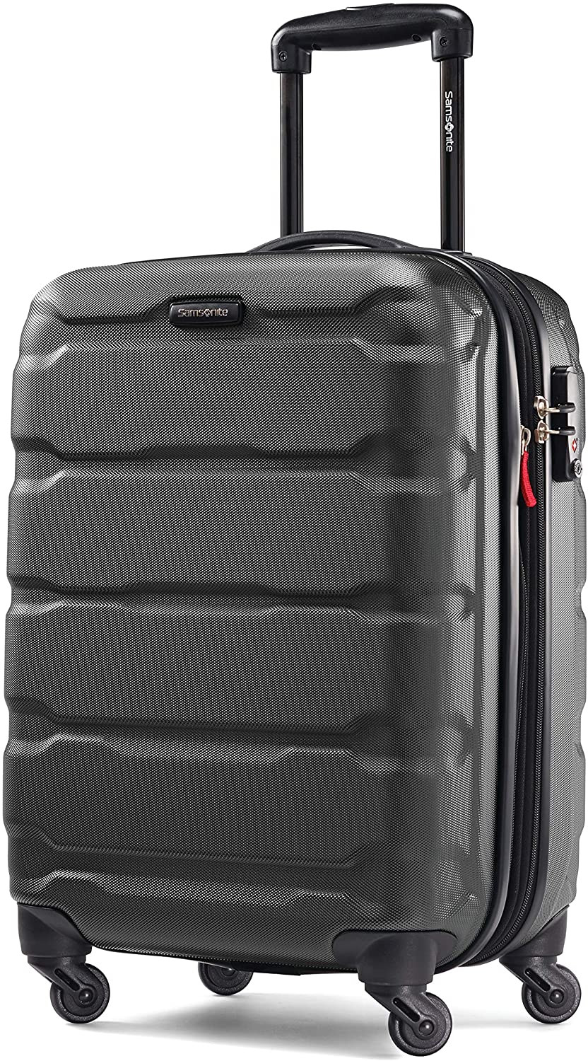 Omni PC Hardside Expandable Luggage with Spinner Wheels, Black, Carry-On 20-Inch